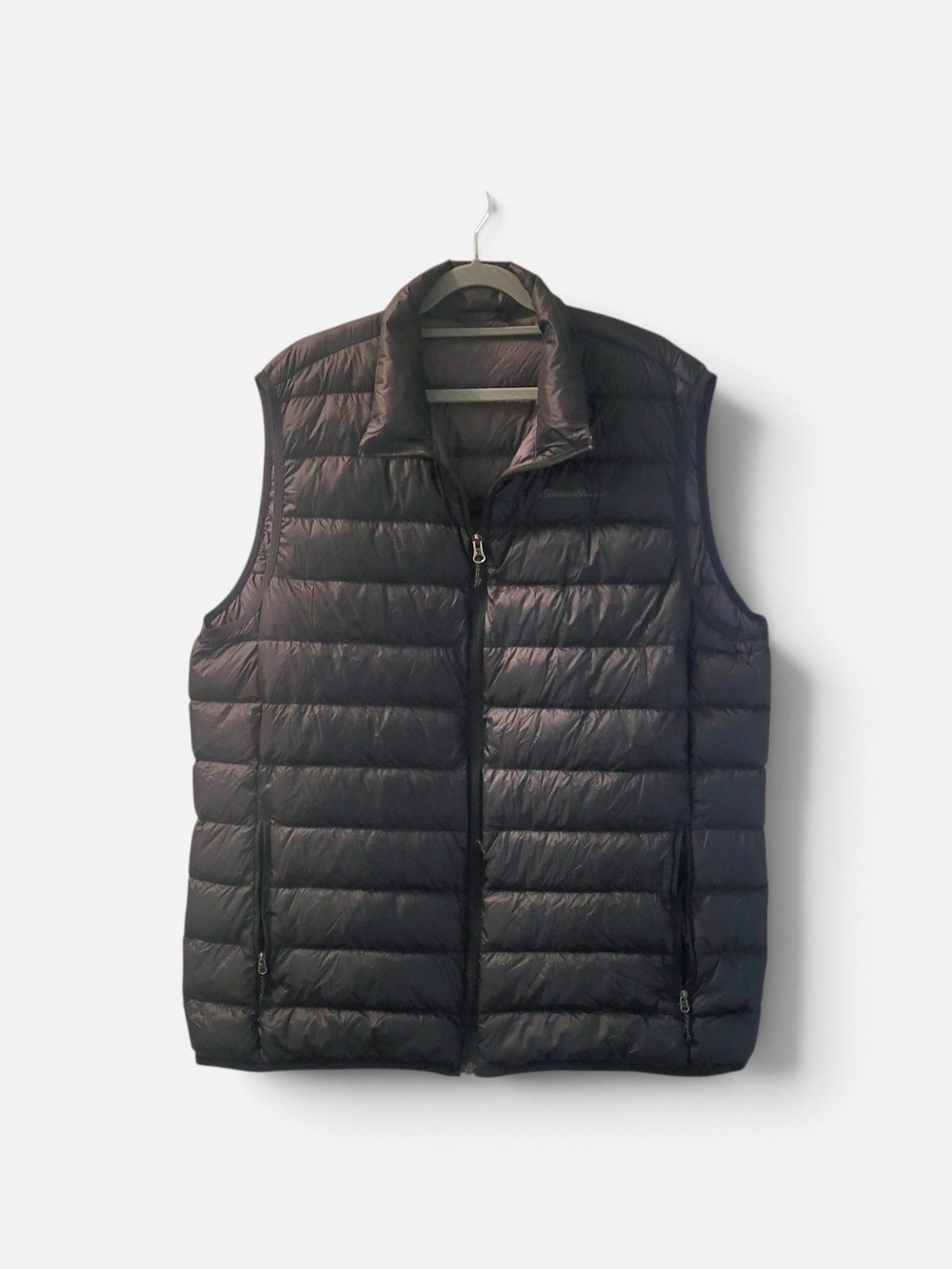 Eddie Bauer Men's Quilted Down Puffer Vest - Black Large